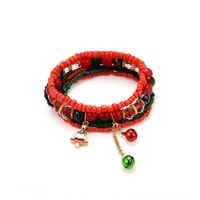 Europäischer Und Amerikanischer Grenz Überschreiten Der Explosiver Schmuck Bohemian Christmas Snow Bell Armband Mehr Schicht Ige Reis Perlen Anhänger Handschmuck main image 4