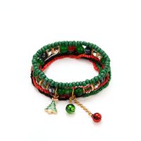 Europäischer Und Amerikanischer Grenz Überschreiten Der Explosiver Schmuck Bohemian Christmas Snow Bell Armband Mehr Schicht Ige Reis Perlen Anhänger Handschmuck main image 5