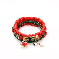 Europäischer Und Amerikanischer Grenz Überschreiten Der Explosiver Schmuck Bohemian Christmas Snow Bell Armband Mehr Schicht Ige Reis Perlen Anhänger Handschmuck main image 6