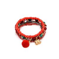 Europäischer Und Amerikanischer Grenz Überschreiten Der Explosiver Schmuck Bohemian Christmas Snow Bell Armband Mehr Schicht Ige Reis Perlen Anhänger Handschmuck main image 10