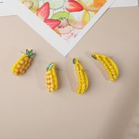 Yellow Beads Pineapple Fruit Stud Earrings Nhll154698 main image 1