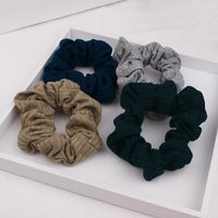 New Wool Knit Large Intestine Striped Hair Ring Nhof154768 main image 3