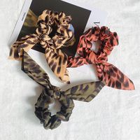 Grenz Überschreitende  Haarschmuck Leoparden Muster Kopfs Eil Stoff Kunst Kopf Blume Koreanische Version Profession Eller Pferdes Chwanz Haarring Haarseil Großhandel main image 1