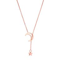 Fashion Temperament Ins Super Fire Wild Star Moon Clavicle Chain Necklace Nhqd154590 sku image 1