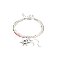 Fashion Christmas Snowflake Multilayer Bracelet Nhxs154597 sku image 1