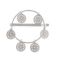 Geometric Alloy Hollowed Out Clip Dream Catcher Hair Accessories Nhhn154611 sku image 2