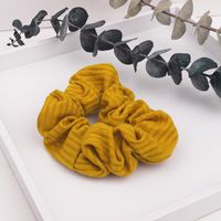 New Wool Knit Large Intestine Striped Hair Ring Nhof154768 sku image 6