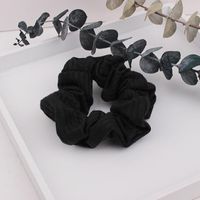 New Wool Knit Large Intestine Striped Hair Ring Nhof154768 sku image 3