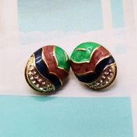 Vintage Fashion Color Matching Alloy Earrings Nhom155032 main image 5