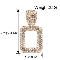 Zra Nouvelle Personnalité Géométrie Alliage Strass Boucles D'oreilles Européen Et Américain Rétro Creative Tendances Boucles D'oreilles Femelle F3490 main image 6