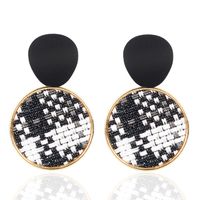 Temperament Round Braided Classical Alloy Earrings Nhct155061 main image 1