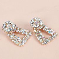 Fashion Geometric Alloy Artificial Gemstone Earrings Nhct155074 main image 3