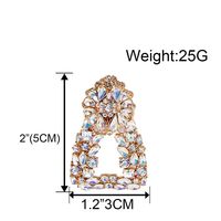 Fashion Geometric Alloy Artificial Gemstone Earrings Nhct155074 main image 5