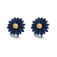 2019 Japan Und Südkorea Neue Europäische Und Amerikanische Mode Beliebte Legierung Sprüh Farbe Blumen Ohrringe Einfache Chrysanthemen Ohrringe main image 7