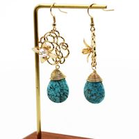 Fashion Turquoise Series Tassel Woven Earrings Nhom155156 main image 10