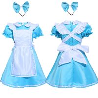 Mädchen Kostüm Halloween Kostüm Prinzessin Kleid Bühne Performance Kostüm Alice Im Wunderland Dienstmädchen Kostüm main image 7