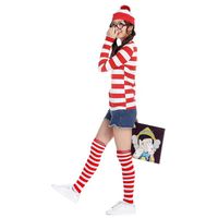 Where's Wally British Anime Character Halloween Cosplay Suit Nhfe155248 main image 5