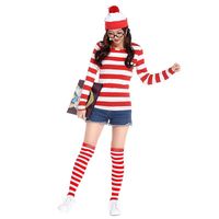 Where's Wally British Anime Character Halloween Cosplay Suit Nhfe155248 main image 4
