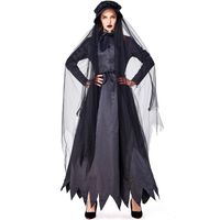 Halloween Party Carnival Black Zombie Ghost Bride Costume Nhfe155266 main image 6