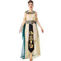 Halloween Cosplay Égyptien Pharaon Cléopâtre Déesse Costume Stade Spectacle D'opéra Performance Robe main image 3
