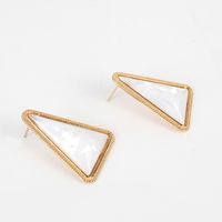 Fashion Simple Geometric Triangle Resin Earrings Nhct155141 sku image 1