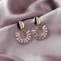Fashion Crystal Alloy Ring Earrings Nhms155314 main image 3