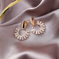Fashion Crystal Alloy Ring Earrings Nhms155314 main image 4