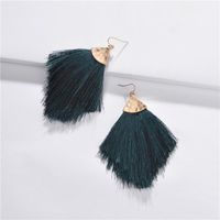 Alloy Triangle Hat Cotton Thread Tassel Arrow Multicolor Earrings Nhlu155365 main image 4