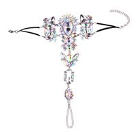 Stylish Luxury Alloy Diamond-encrusted Anklet Nhjq155371 main image 3