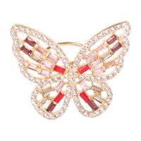 Fashion Hollow Three-dimensional Diamond Butterfly Ring Nhmd155401 main image 6