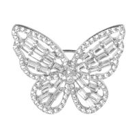 Fashion Hollow Three-dimensional Diamond Butterfly Ring Nhmd155401 main image 7