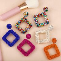 Fashion Handmade Beads Geometric Earrings Nhas155409 main image 3