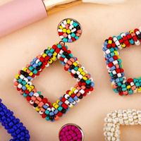 Fashion Handmade Beads Geometric Earrings Nhas155409 main image 5