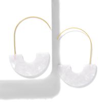 2019 Commerce Extérieur Populaire Style Résine Boucles D'oreilles Longues De Mode Grand Anneau D'oreille Creative Boucles D'oreilles Jiaqi Ornement Tous-match Accessoires main image 4