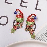 Fashion Color Rhinestone Bird Stud Earrings Nhjj155434 main image 4