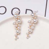 Pearl-studded Grape-shaped Earrings Nhjj155448 main image 3