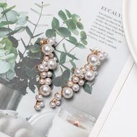 Pearl-studded Grape-shaped Earrings Nhjj155448 main image 4