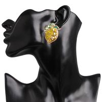 Colorful Diamond Fruit Lemon Stud Earrings Nhjj155451 main image 6
