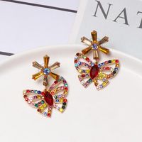 Colored Diamond Butterfly Earrings Nhjj155458 main image 1