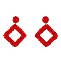 Fashion Handmade Beads Geometric Earrings Nhas155409 sku image 3