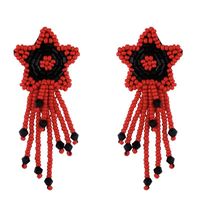 Pentagram Tassel Hand-woven Earrings Nhas155411 sku image 1