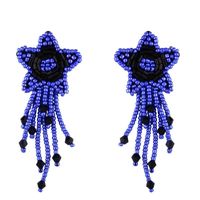 Pentagram Tassel Hand-woven Earrings Nhas155411 sku image 3