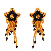 Pentagram Tassel Hand-woven Earrings Nhas155411 sku image 4