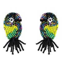 Fashion Handmade Beaded Parrot Earrings Nhas155425 sku image 3