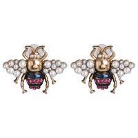 New Bee Pearl Stud Earrings Nhjj155432 sku image 1