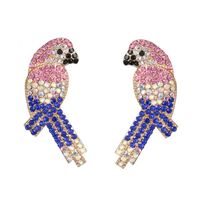 Fashion Color Rhinestone Bird Stud Earrings Nhjj155434 sku image 1