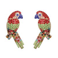 Fashion Color Rhinestone Bird Stud Earrings Nhjj155434 sku image 2
