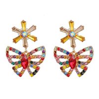 Colored Diamond Butterfly Earrings Nhjj155458 sku image 1