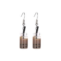 Simple Pearl Milk Tea Earrings Nhdp155469 main image 12