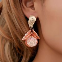 Petal Pendant Long Earrings Nhdp155473 main image 1